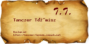Tanczer Témisz névjegykártya